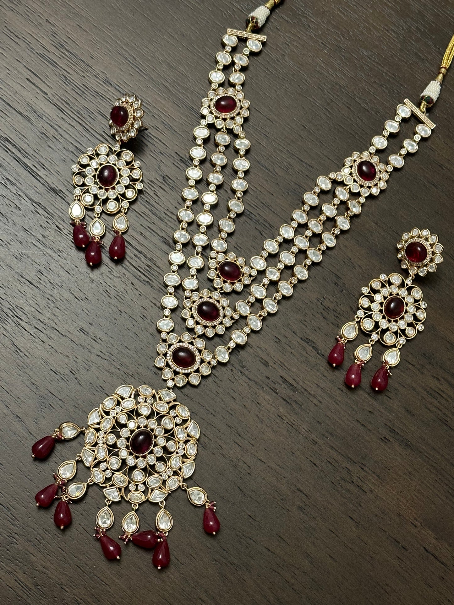 Multilayer kundan raani haar